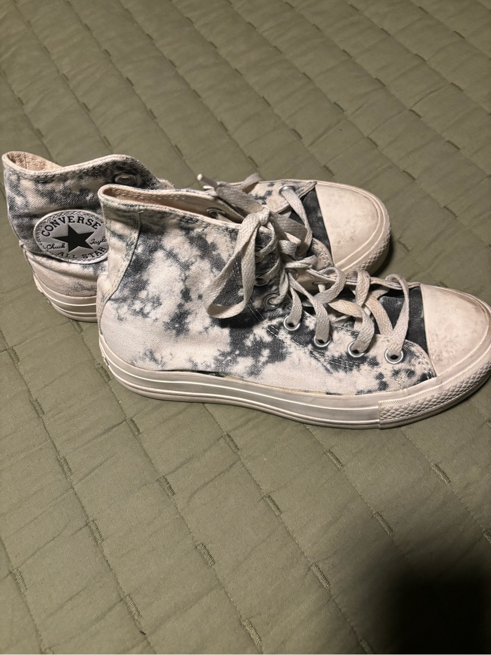 Converse Chuck Taylor All Star High Top Sneakers - Black Tie-Dye